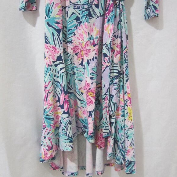 Lilly Pulitzer M Rozaline Wrap Dress Slathouse Soiree - Picture 4 of 8